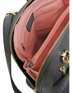 Belle & Bloom 5th Ave Leather Backpack in Charcoal