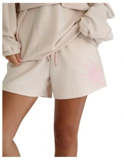 Belle & Bloom Turn To You Track Short in Blush