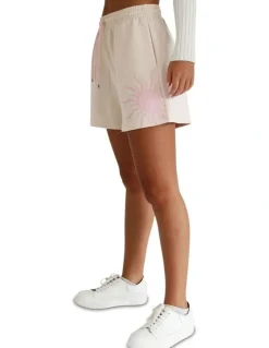 Belle & Bloom Turn To You Track Short in Blush