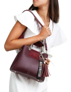 Belle & Bloom Twilight Leather Crossbody Bag in Merlot