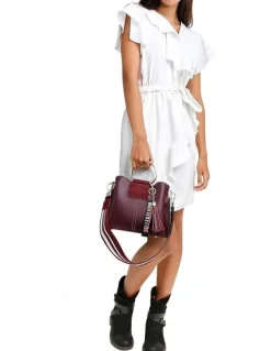 Belle & Bloom Twilight Leather Crossbody Bag in Merlot