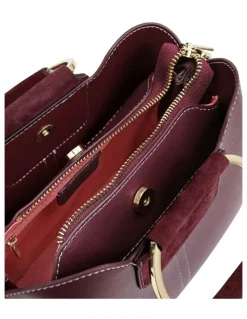 Belle & Bloom Twilight Leather Crossbody Bag in Merlot