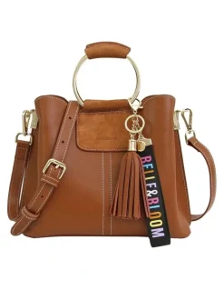 Belle & Bloom Twilight Leather Cross-Body Bag in Brown
