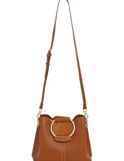 Belle & Bloom Twilight Leather Cross-Body Bag in Brown