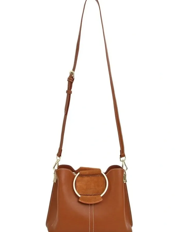 Belle & Bloom Twilight Leather Cross-Body Bag in Brown