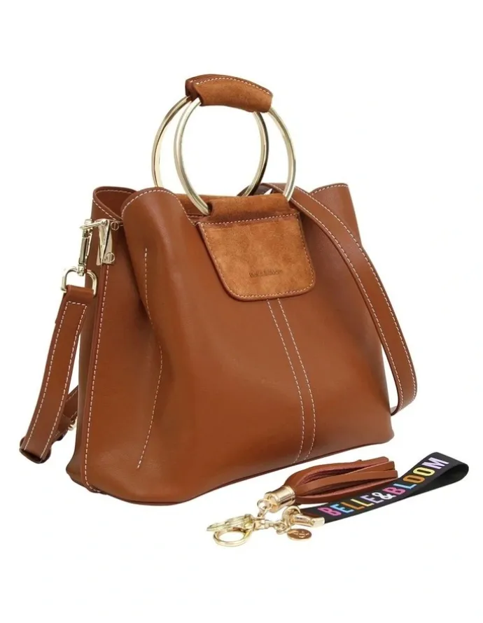 Belle & Bloom Twilight Leather Cross-Body Bag in Brown
