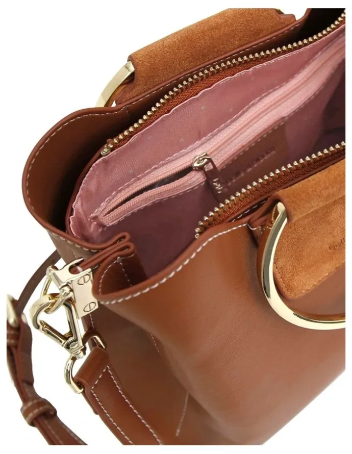 Belle & Bloom Twilight Leather Cross-Body Bag in Brown