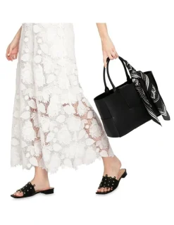 Belle & Bloom Until We Meet Stud Slide in Black