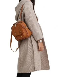 Belle & Bloom Walk This Way Wool Blend Beige Oversized Coat