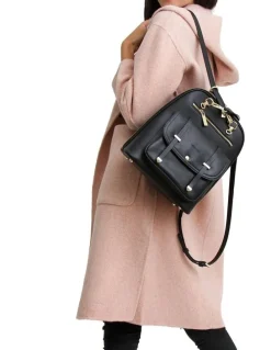 Belle & Bloom Walk This Way Blush Wool Blend Oversized Coat