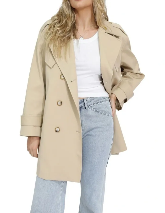 Belle & Bloom Whispers of Verona Trench Coat in Light Camel