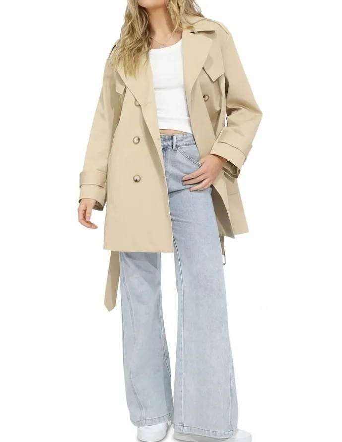 Belle & Bloom Whispers of Verona Trench Coat in Light Camel