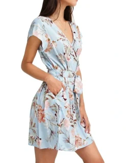 Belle & Bloom I'm The Star Wrap Dress in Baby Blue
