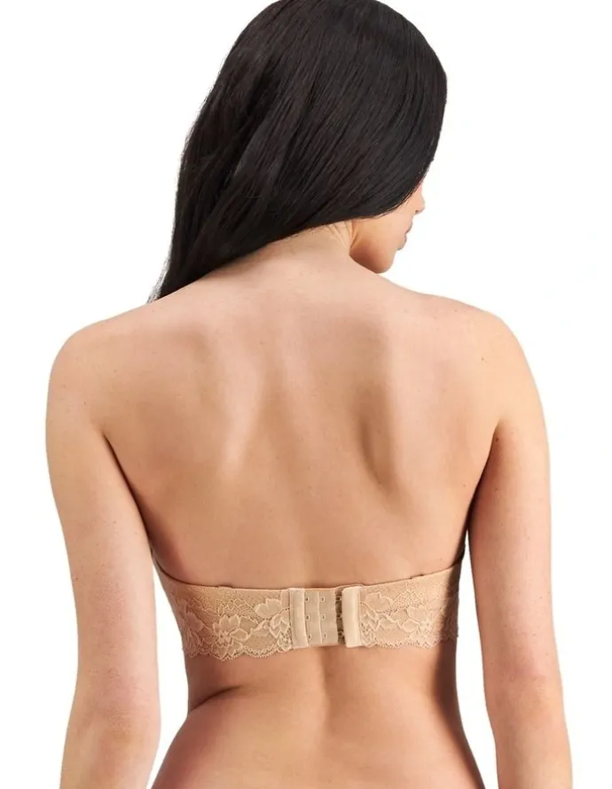 Bendon Bendon Bare Lace Back Strapless Bra in Latte