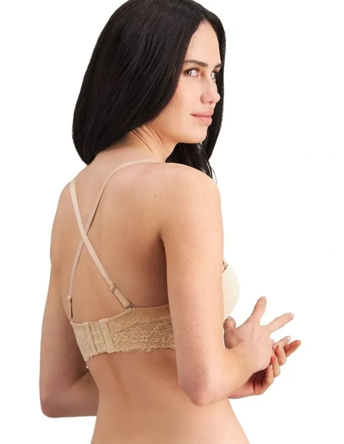Bendon Bendon Bare Lace Back Strapless Bra in Latte
