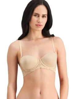 Bendon Bendon Bare Lace Back Strapless Bra in Latte