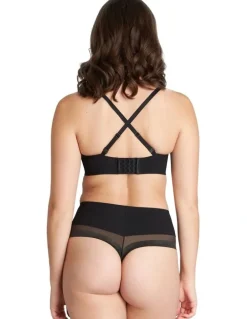 Bendon Comfit Collection Soft Cup Plunge Bra in Black