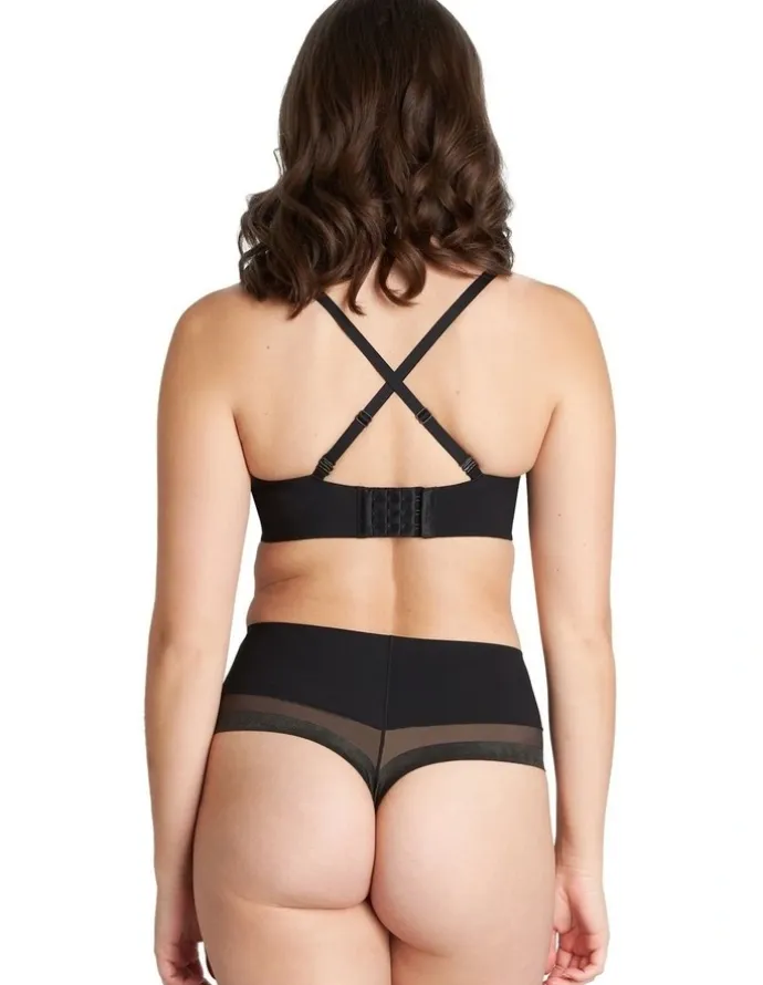 Bendon Comfit Collection Soft Cup Plunge Bra in Black