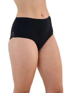 Bendon Cotton And Lace Full Brief in Black