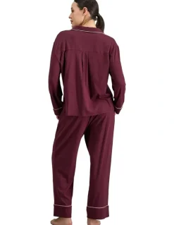 Bendon Dolce Long Pyjama Set in Fig