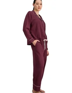 Bendon Dolce Long Pyjama Set in Fig