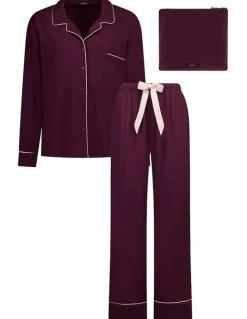 Bendon Dolce Long Pyjama Set in Fig