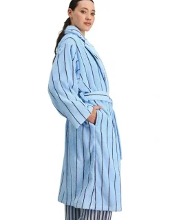 Bendon Riviera Robe in Cool Blue