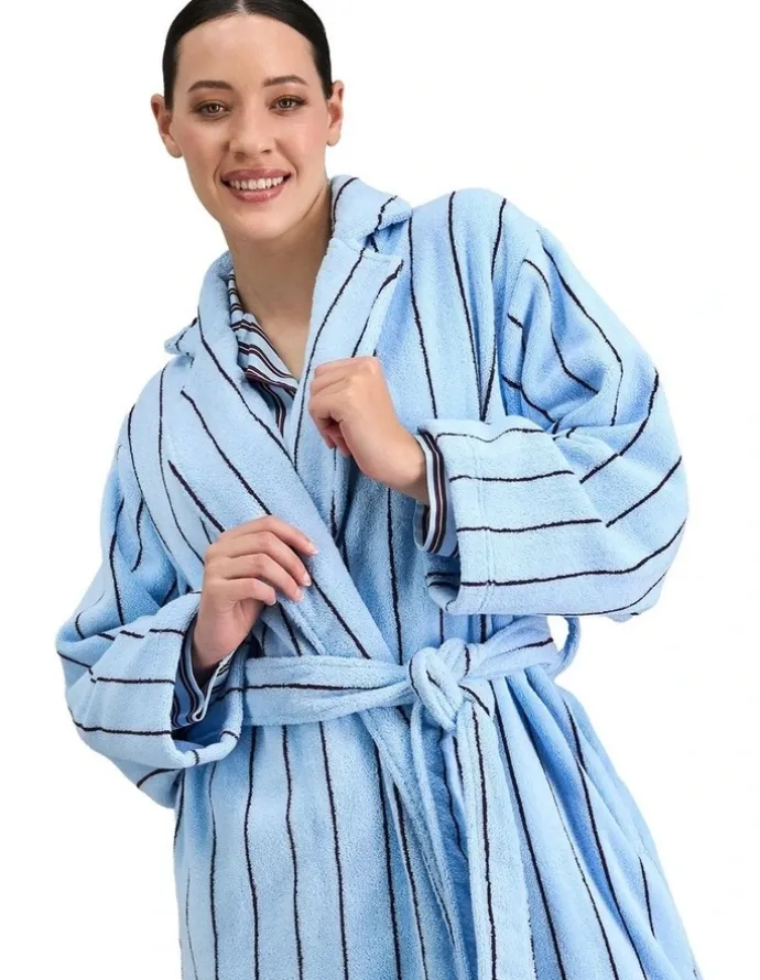 Bendon Riviera Robe in Cool Blue