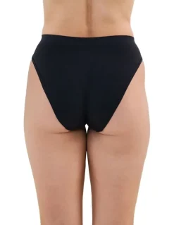 Bendon Seamless Soft High Cut Brief in Black