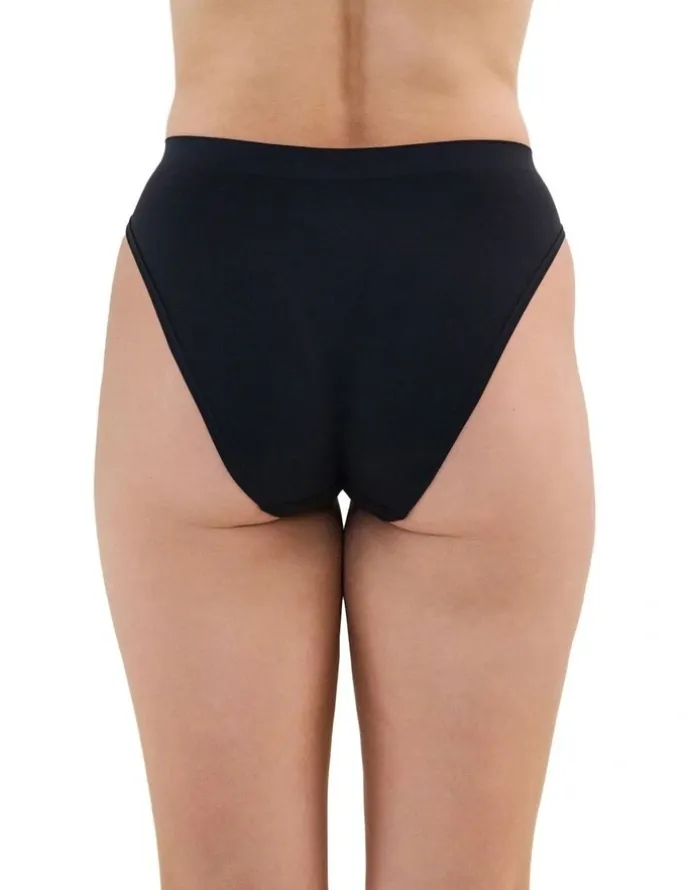 Bendon Seamless Soft High Cut Brief in Black