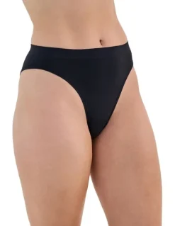 Bendon Seamless Soft High Cut Brief in Black