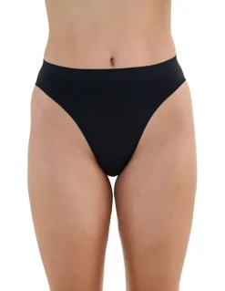 Bendon Seamless Soft High Cut Brief in Black