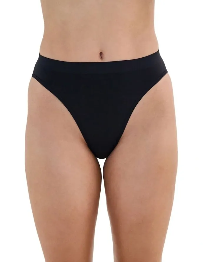 Bendon Seamless Soft High Cut Brief in Black