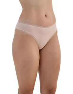 Bendon Stretch Cotton Bikini in Latte