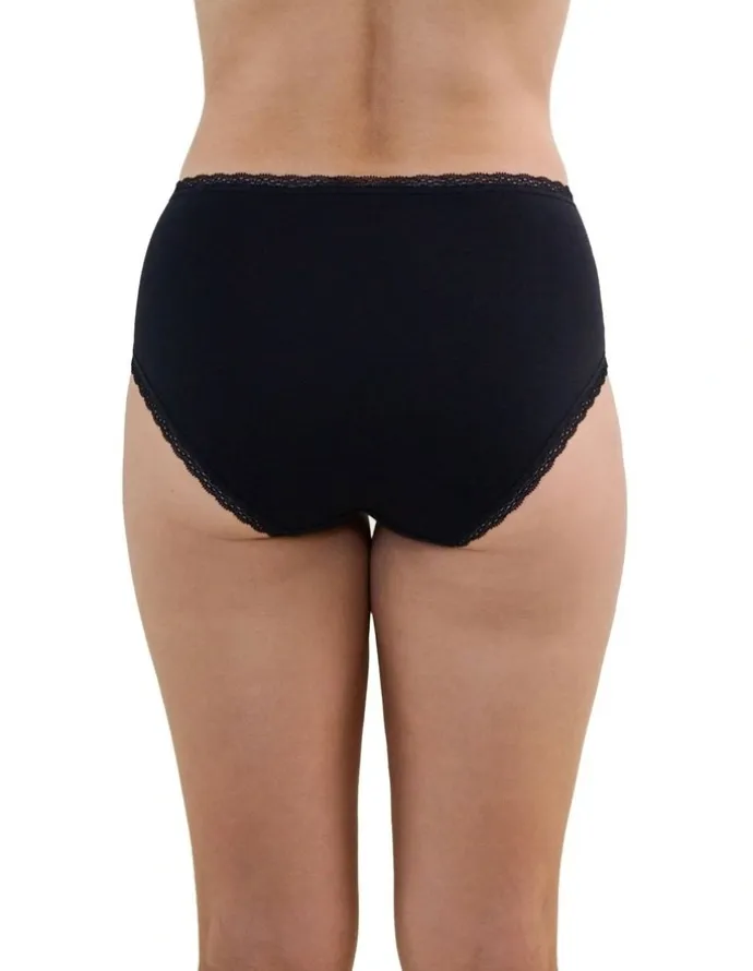Bendon Stretch Cotton Full Brief in Black