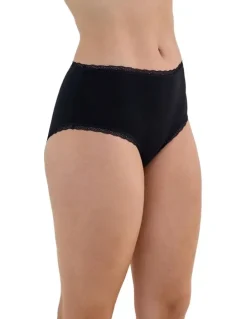 Bendon Stretch Cotton Full Brief in Black