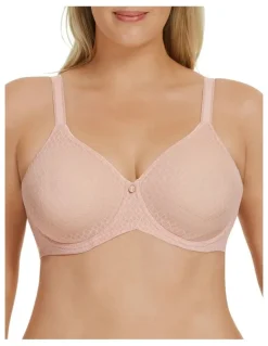 Berlei Curves Lift & Shape Mesh T-shirt Bra in Nude Lace