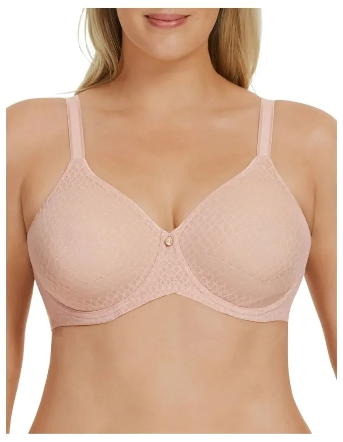 Berlei Curves Lift & Shape Mesh T-shirt Bra in Nude Lace