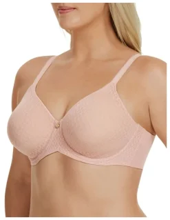 Berlei Curves Lift & Shape Mesh T-shirt Bra in Nude Lace