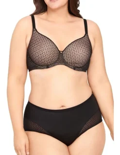 Berlei Lift & Shape Mesh T-Shirt Bra in Black