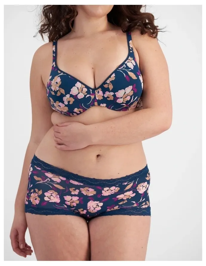 Berlei Marais Micro Full Brief in Jardin De Minuit