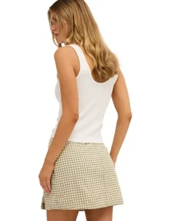 Billabong Break Line Mini Skirt in Salt Crystal