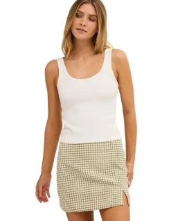 Billabong Break Line Mini Skirt in Salt Crystal