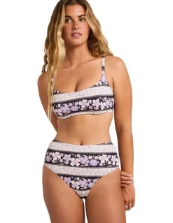 Billabong Forevermore Mia DD Bikini Top in Black Pebble
