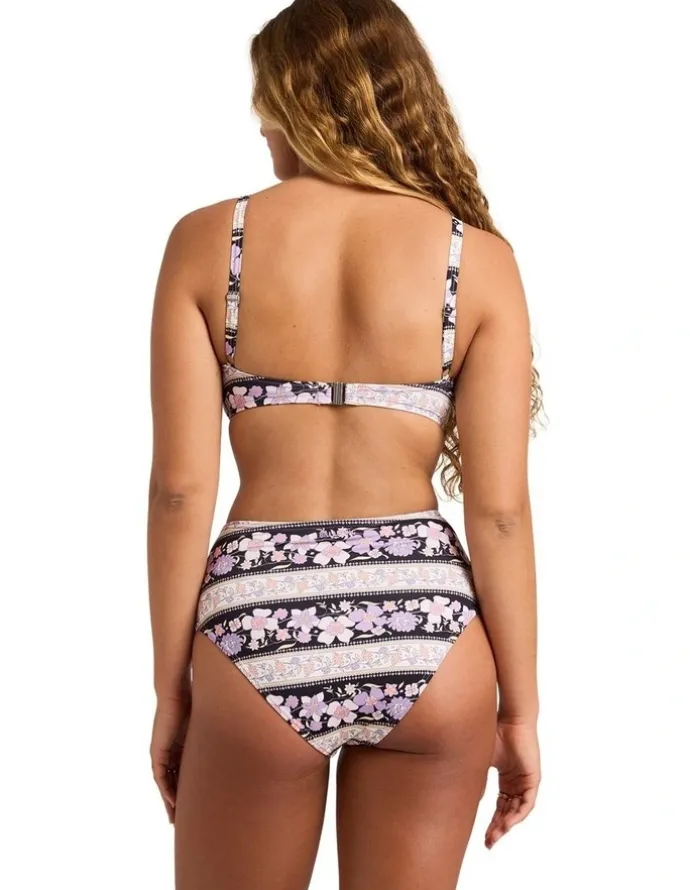 Billabong Forevermore Mia DD Bikini Top in Black Pebble