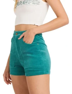 Billabong Good Era High Waist Shorts in Green