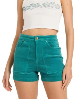 Billabong Good Era High Waist Shorts in Green