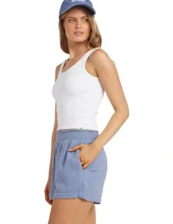 Billabong In The Waves Elastic Waist Shorts in Blue