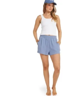 Billabong In The Waves Elastic Waist Shorts in Blue