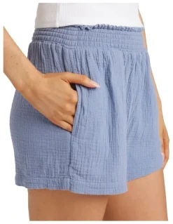 Billabong In The Waves Elastic Waist Shorts in Blue